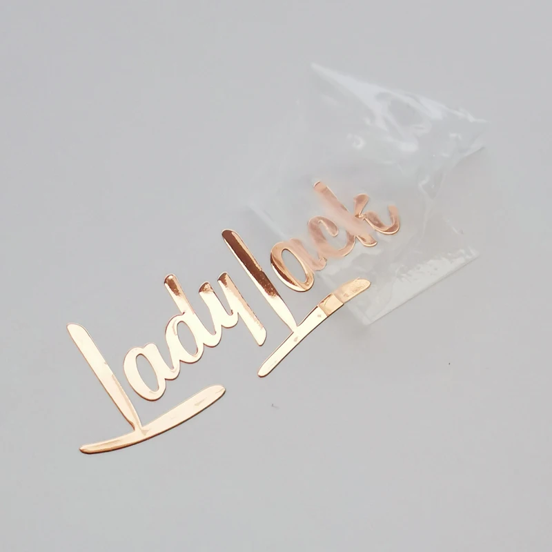 custom.OEM Cosmetics Perfume Bottle Jar Packaging Label Copper Nickel Sticker 3D Foil Silver Custom Metal Transfer Sti