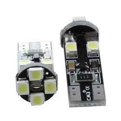 2 x T10 W5W wolne błąd CANBUS 8 LED SMD białe żarówki światło klinowe 12V