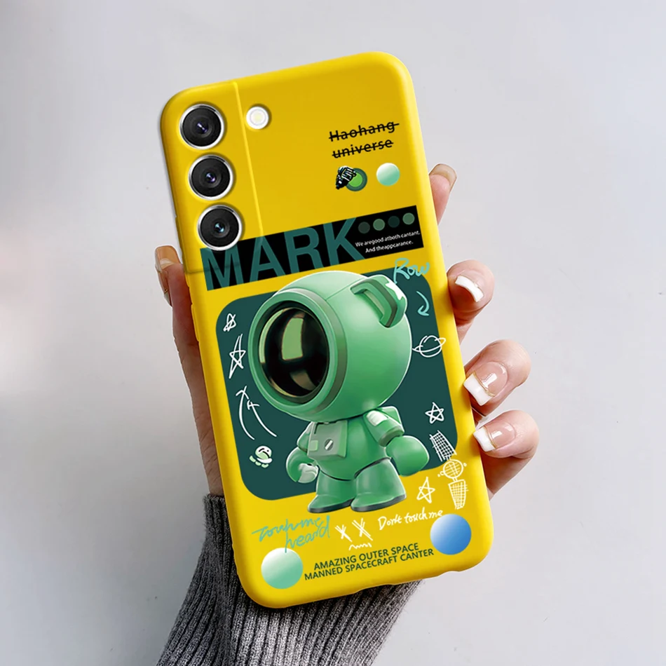 Pokrowiec na Samsung Galaxy S22 torby S 22 Plus Ultra pokrowiec ochronny Funda astronauta etui na telefon Coque dla Samsung S22 Capa — zdjęcie 3