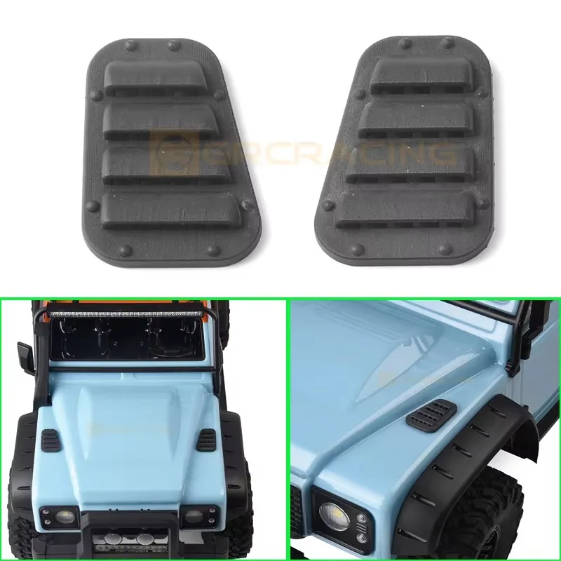 

2pcs Plastic Air Intake Grille for 1/8 RC Crawler Car MJX FOR H8H DEFENDER Accessories