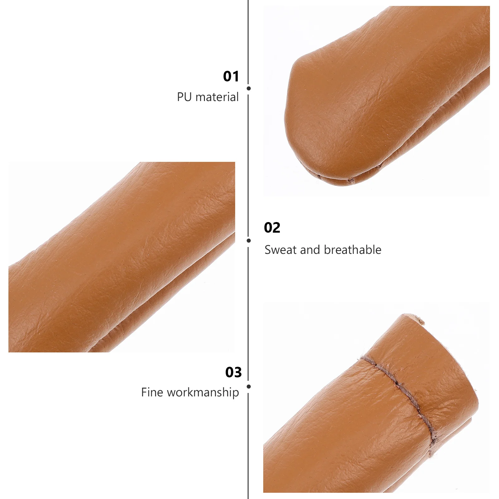 

10Pcs Sewing Finger Protectors PU Thimble Guard for Felting Needlework DIY Crafts Quilting Embroidery Tool