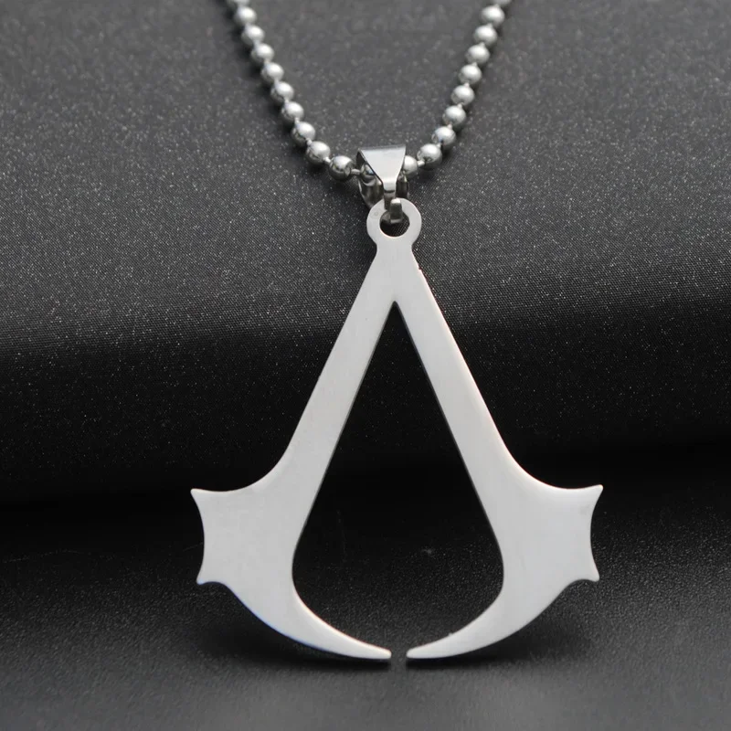 Edelstahl Assassin Syndicate Creed DIY Anhänger Spiel Film Anime Cosplay Halskette Männer Schmuck Geschenk