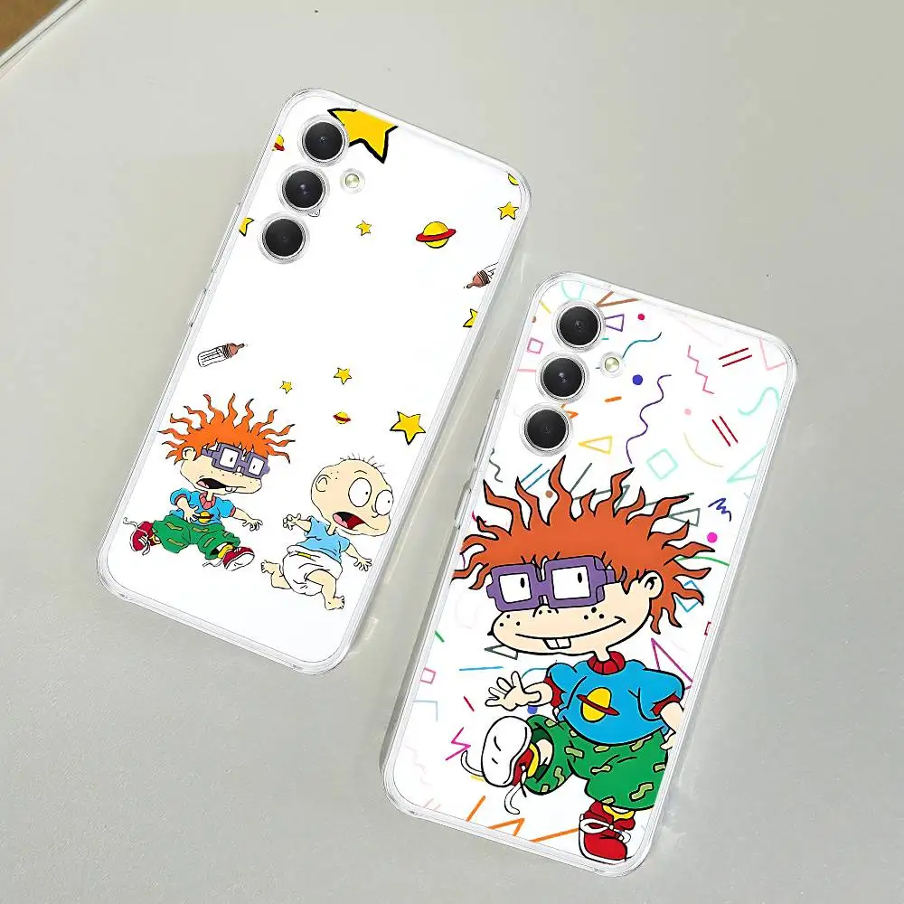 

R-RugratS Funny Phone Case For Samsung Galaxy A52 A12 A51 S21 Edge S22ULTRA S23 S24 S25LITE Plus Ultra Transparent Cover