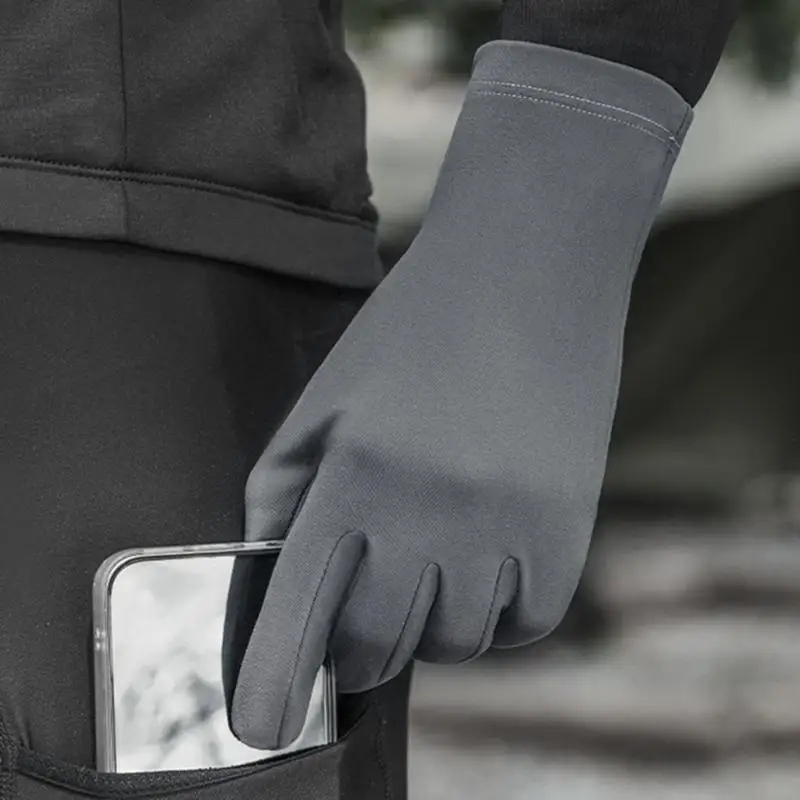 خفيفة الوزن قابلة للتنفس. قفازات تزلج كاملة الأصابع قفازات شتوية للطقس البارد على الجليد للجري وركوب الدراجات والقيادة 24BD #5