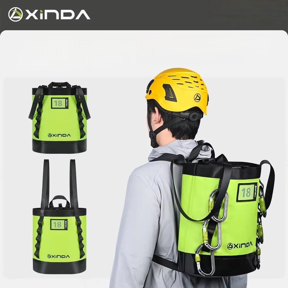 Xinda Multi-Functional PVC Tool Rope Bag 3mm Thick for Outdoor Activities Like Mountaineering Rock Climbing Camping Hiking