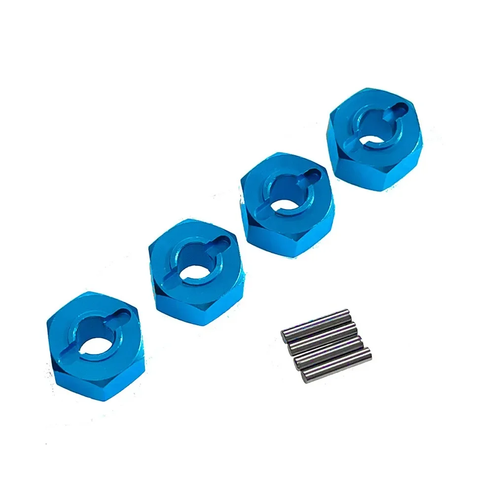 

For MJX Hyper Go 1/14 1/16 14210 14303 16207 16208 Metal 12mm Adapter Hexagonal Connector RC Car Wheel Hex Pins