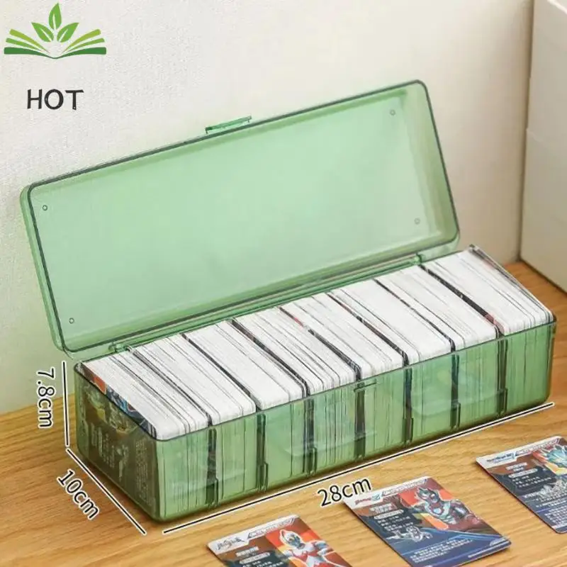 Transparent Hot Trading Card Deck Box Large Capacity Container Card Organizer Storage Collectible Game Card Cases