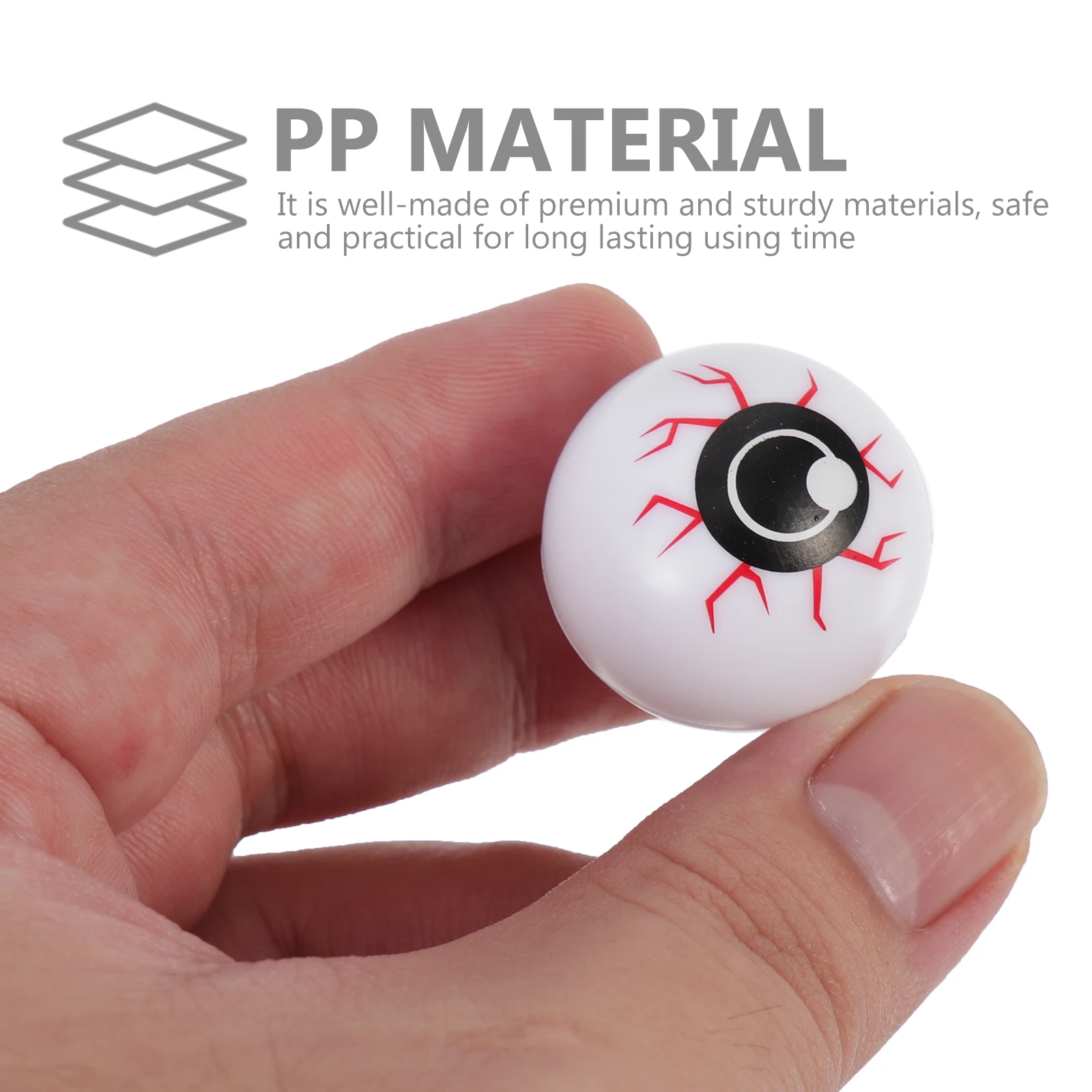 24 個のアクセサリー血まみれの目玉小道具オフィスハロウィン目玉 Pp 工芸品プラスチック