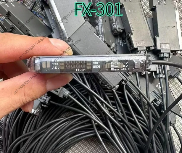 

1 шт. новый оптоволоконный датчик FX-301 NPN DC12-24V с красным светодиодом