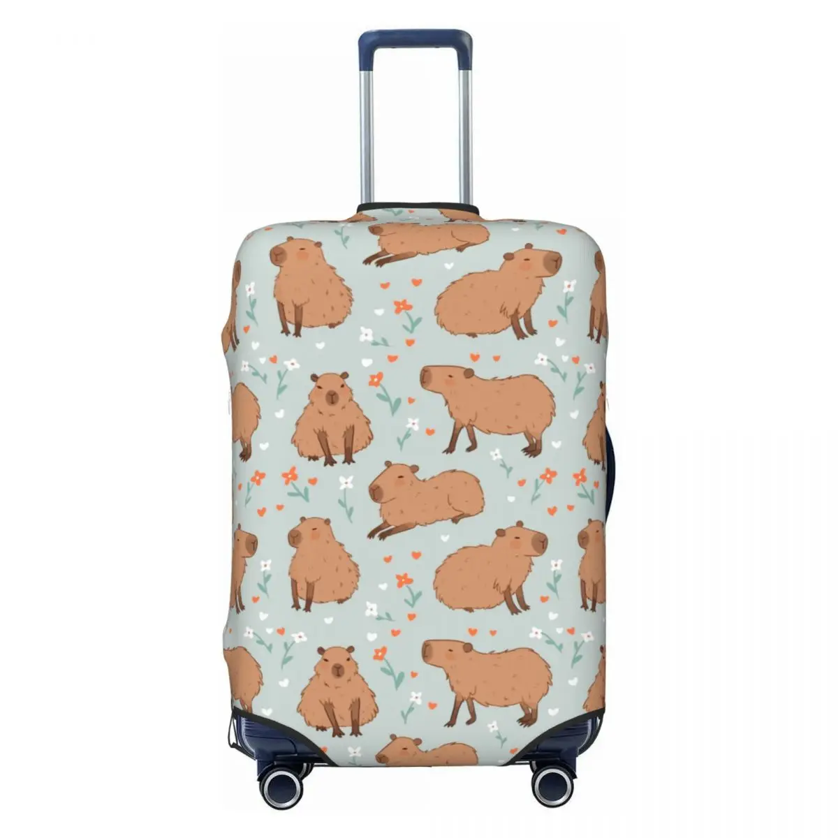 Bonito Animal Capivara Bagagem Capa, Protetor De Mala Personalizada, Moda Cobre Terno para 18-32"