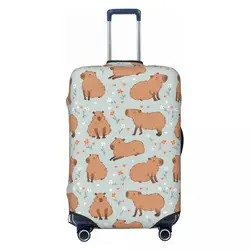 Custom Cute Animal Capybara Luggage Cover Fashion Suitcase Protector Covers Suit For 18-32 inch