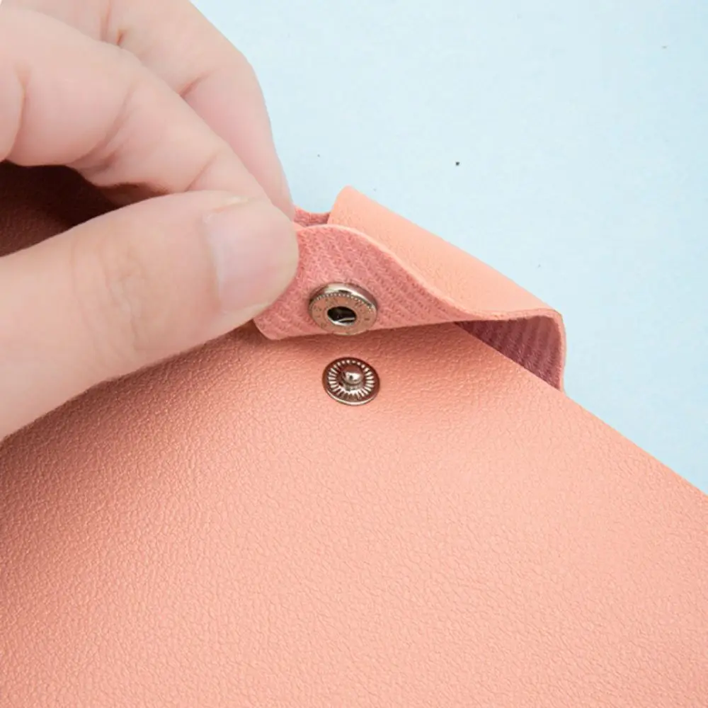 PU Leather Money Savings Binder Portable Waterproof Cash Budget Binder Refillable Handbook Envelop Savings Challenges Book