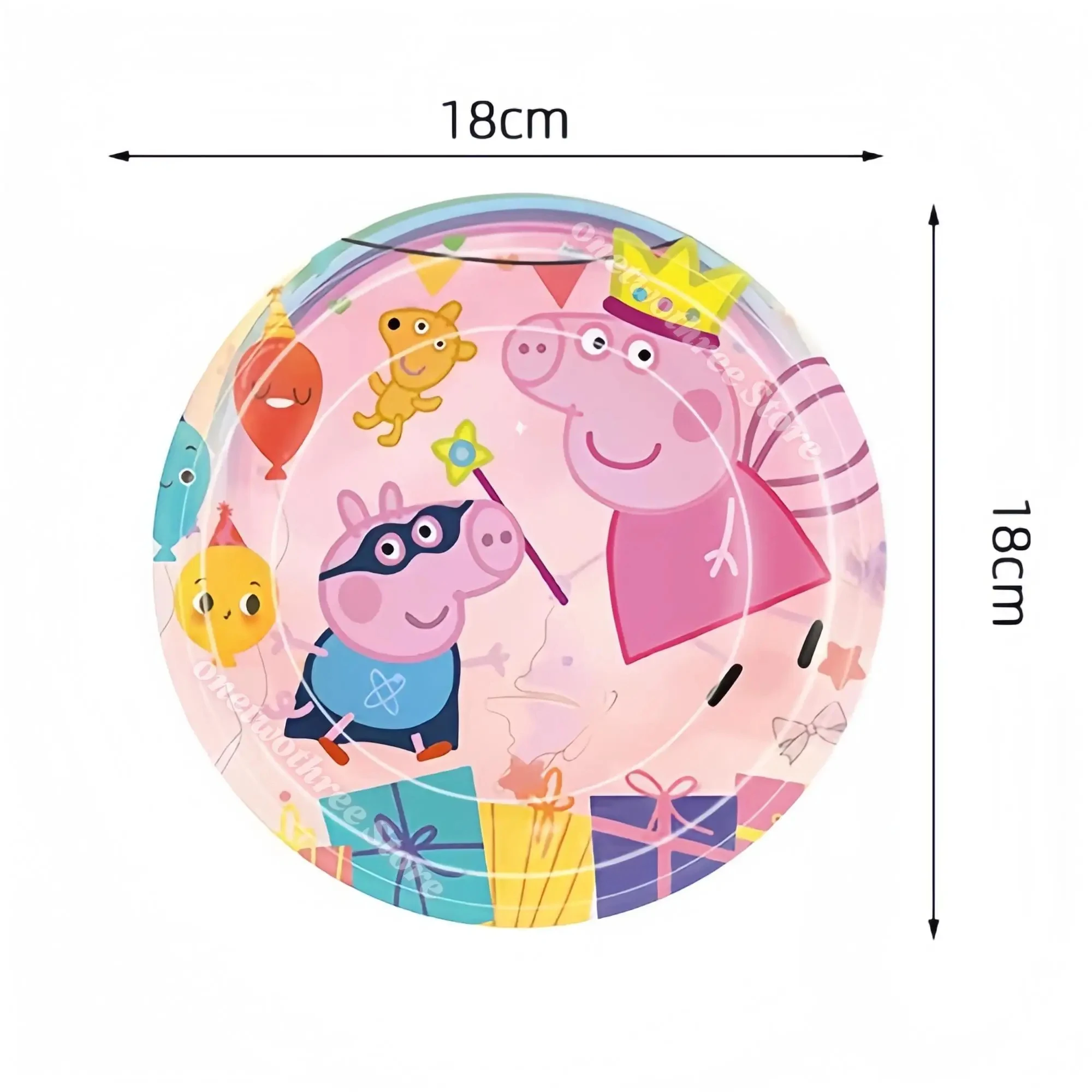Peppa Pig Geburtstagsparty-Dekorationen: Ballons, Teller, Becher, Banner, Tischgeschirr-Set für Babyparty, George Page Partyzubehör, Kindergeschenke – Detail 3