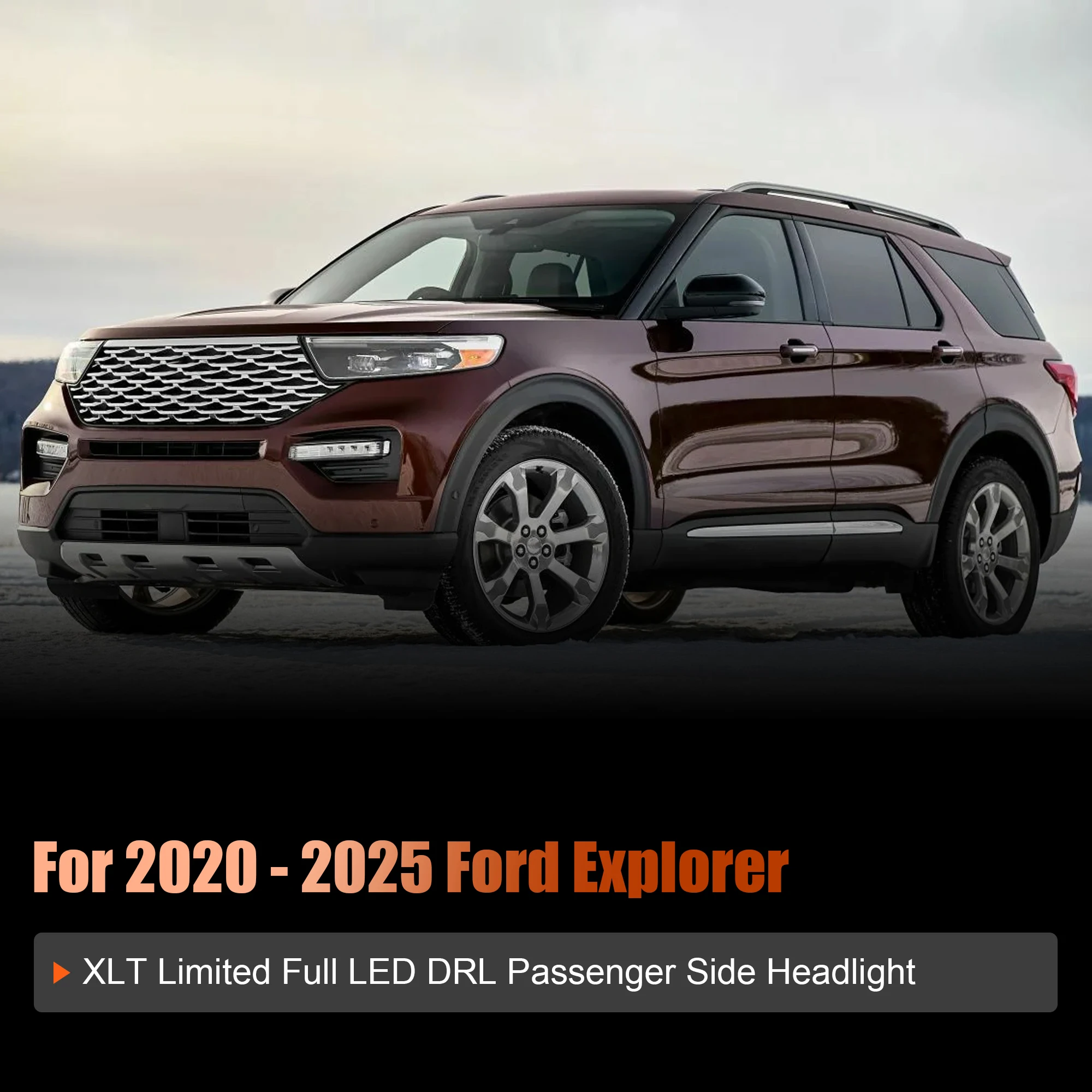 For 2020-2025 Ford Explorer XLT LB5Z13008BC 1 Pcs Car LED Headlight, Left Side