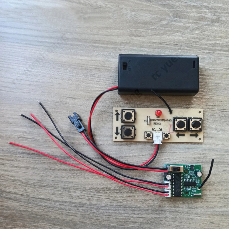 1Set 4 Channel 2.4GHz Radio Transmitter Receiver Kit Dual Motor Drive Control Board Upgrade Accessory for RC Boat 4WD Car Tank