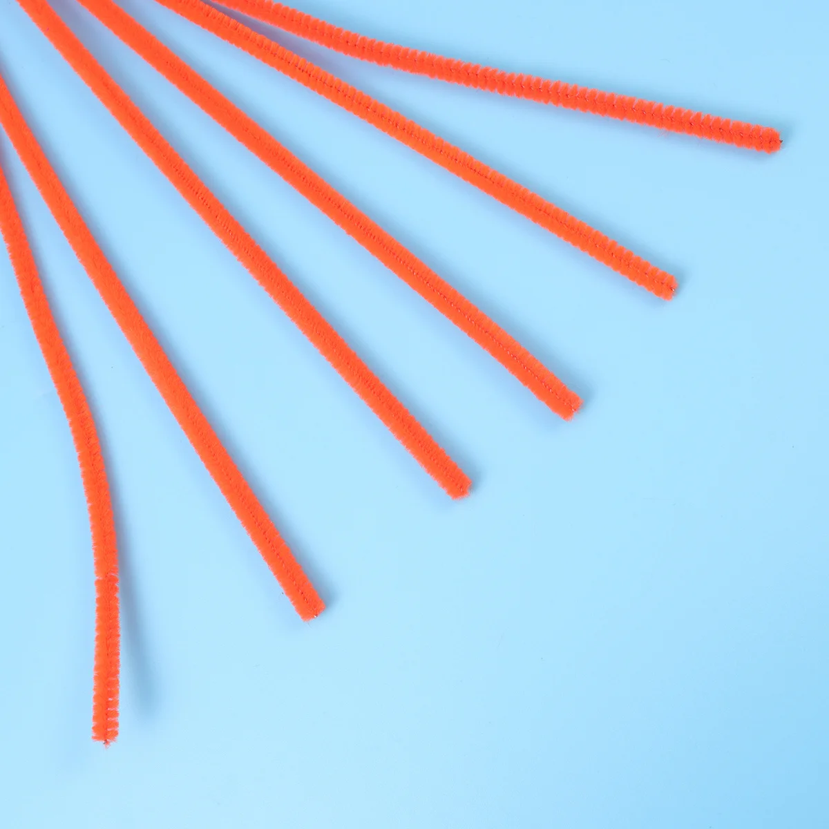 100pcs Twistable Diy Chenille Stems For Rods Kids Art Craft Projects Flexible Modeling Diy Chenille Stems Orange