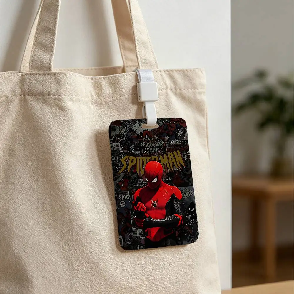 Classic-S-Spider-Man-S Cool NFC Contactless Sliding Card Sleeve For Student Cards, Bus Cards, ID Cards, And Work Permits