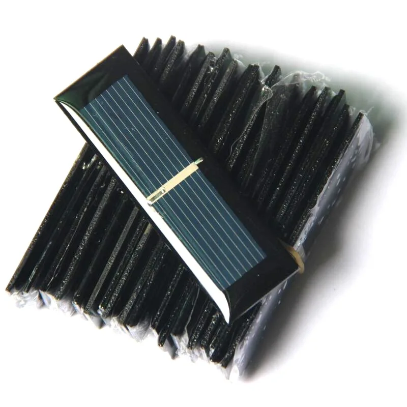 Hot 0.5V Mini Solar Panels 0.125W Polycrystalline Solar Cell Module DIY Small Solar Toys Light Education Kits 65*20MM 500PCS