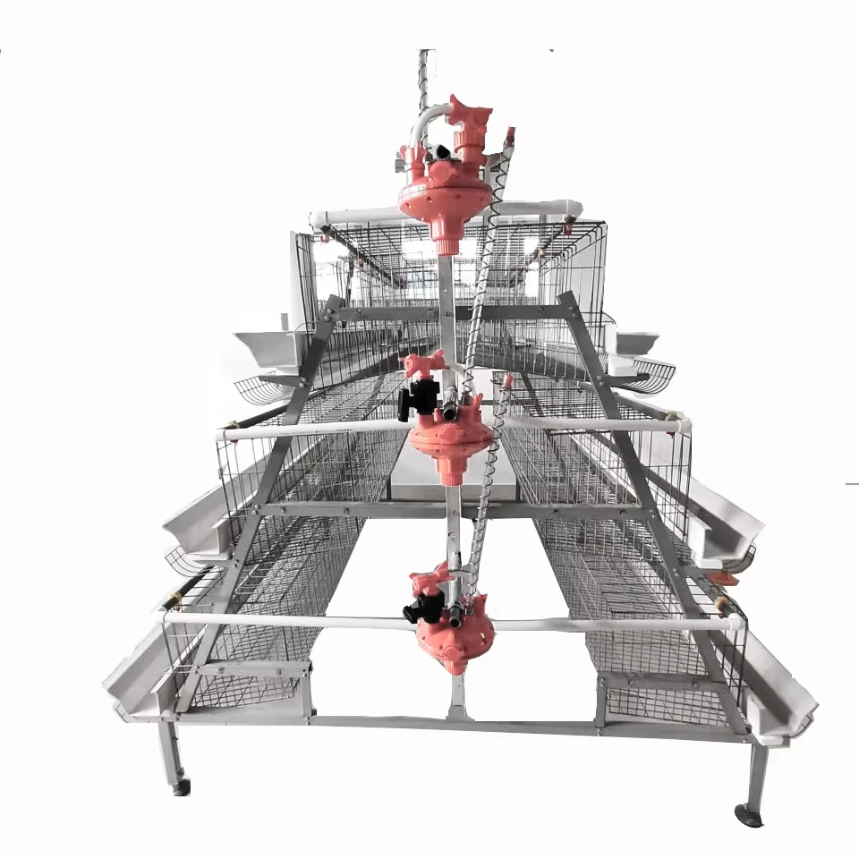 

Poultry Farm Equipment Chicken Cage Laying Hens Cage A Type 3 Tires Cage