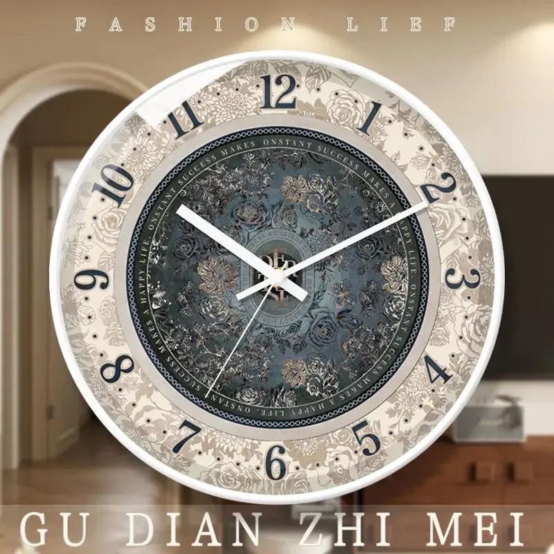 

Ins French Wall Clock Table Clock Wall Art Light Luxury Living Room Wall Watch Hanging Modern Home decor Art Decor Clock