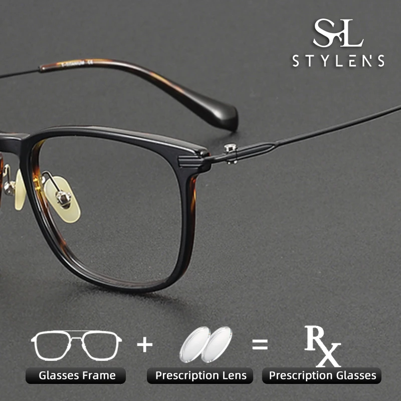 

STYLENS Luxury New Handmade Sheet Optical Prescription Glasses Men Women Fashionable Anti Blue Light Progressive Glasses 90003