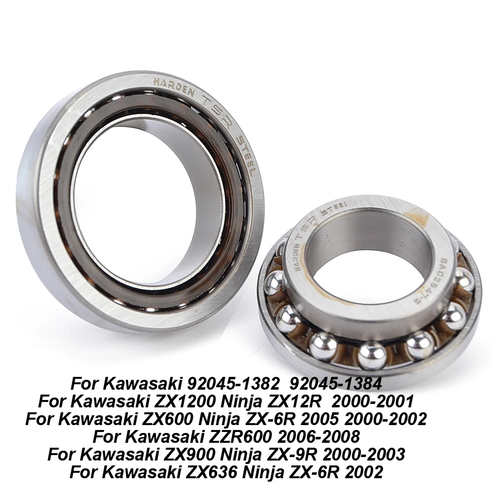 

92045-1382 92045-1384 Steering Stem Bearing Head Pipe Kit For Kawasaki ZZR600 ZX636 ZX600 Ninja ZX-6R ZX900 Ninja ZX-9R ZX1200