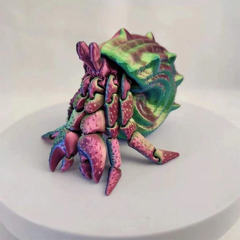 3D Printing Hermit Crab Funny Gifts For Friend Sculptures  Figurines Aquarium for Decoration Accessories Fish Aquariums Aquatic