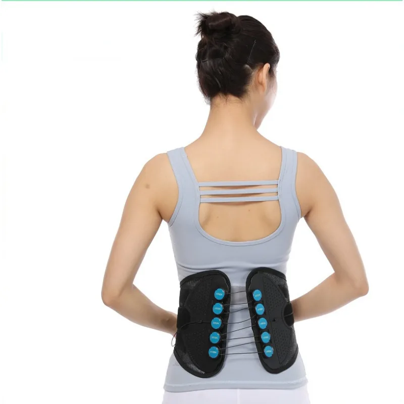 Pull Rope Pulley Orthopedic Waist Support Pain Relief Lumbar Posture Corrector Adjustable Breathable Waist Trainer Brace Belt