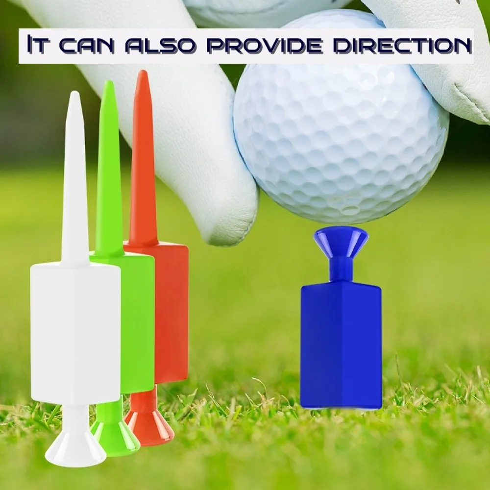 

12pcs Multi-Color Golf Ball Pegs Enhance Distance Precise Swing Flat Ball Pegs Durable Plastic Golf Tee Golf Practice