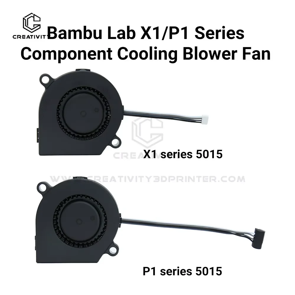 

Bamboo 5015 Blower Cooling Fan for Bambu Lab X1 X1C P1P P1S 24V High Speed Powerful Wind Low Noise Replacement Cooling Fan