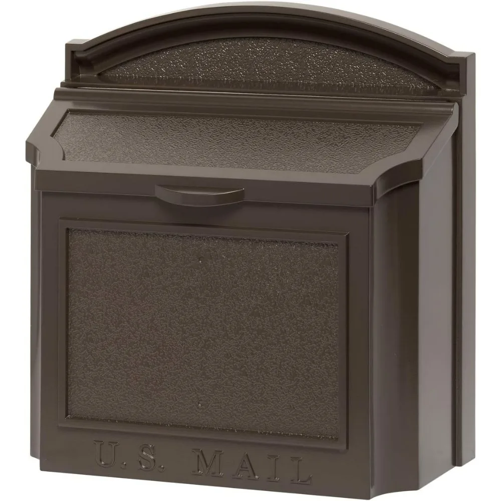 Wall Mailbox, French Bronze