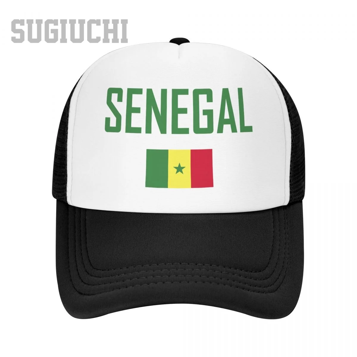 

Mesh Cap Hat SENEGAL Flag And Font Trucker for Men Women Baseball Caps