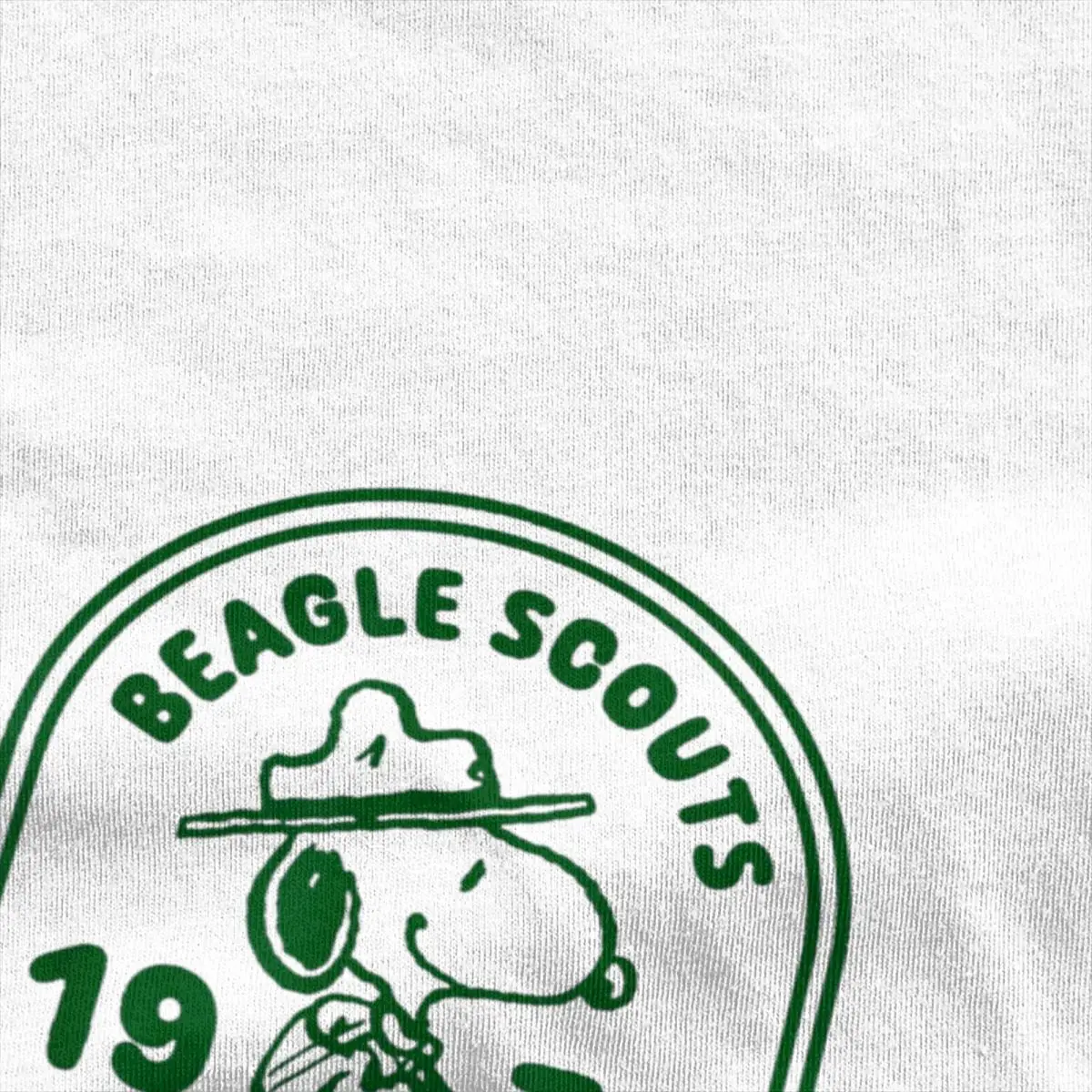 Peanuts Beagle Scouts Badge Snoopy T Shirt Men Women\'s Cotton T-Shirts Crew Neck Tee Shirt Short Sleeve Clothes Plus Size