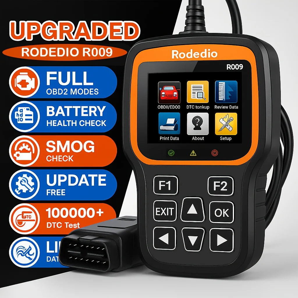 R009  Advanced OBD2 Scanner Fast Car Diagnostic Tool 35,901 DTC Library Electronic Engine Analyzer Compatible All Cars
