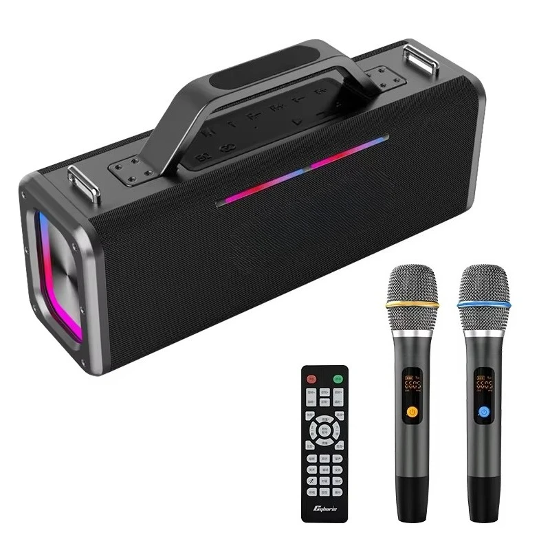 

X12 200W High-Power Karaoke Speaker with Two Microphone, Portable Wireless Speaker with PA System Waterproof IPX6 Long Battery