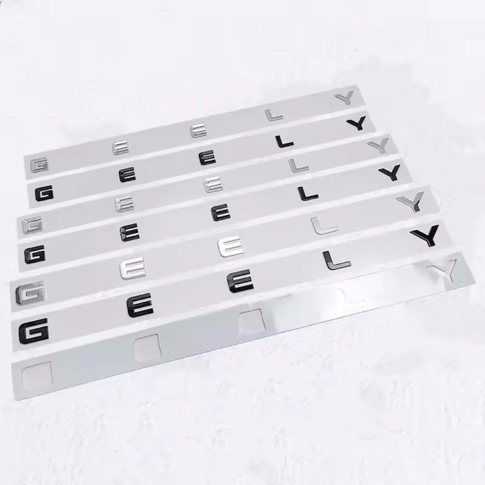GEELY letter Label Badge trunk Car stickers for Geely Series Atlas EmgrandGT monjaro coolray modified body rear boot logo