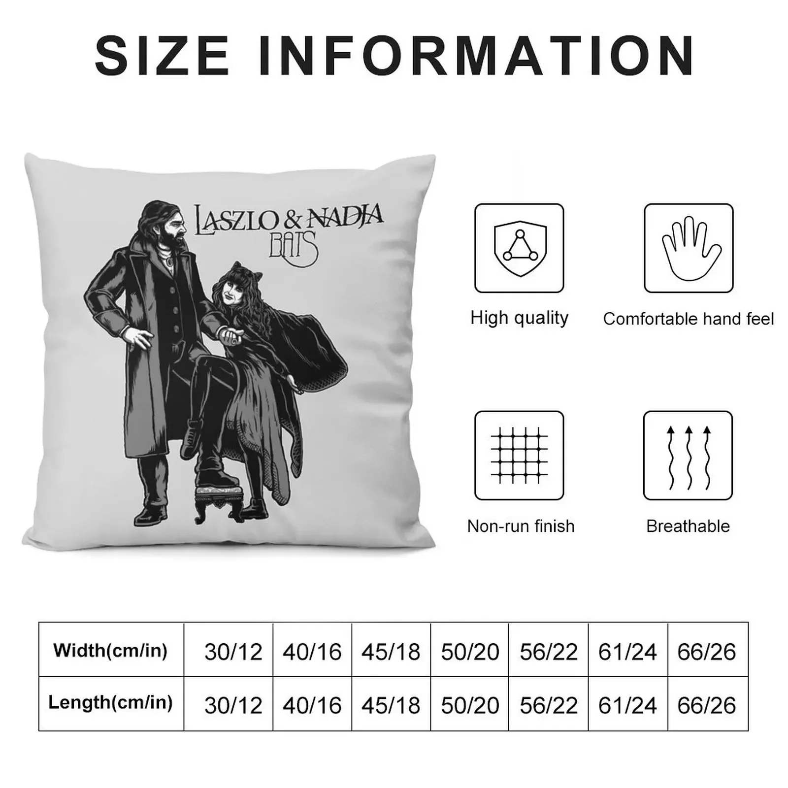 Laszlo & Nadja album cover Throw Pillow Pillow Decor ornamental pillows for living room Elastic Cover For Sofa pillow