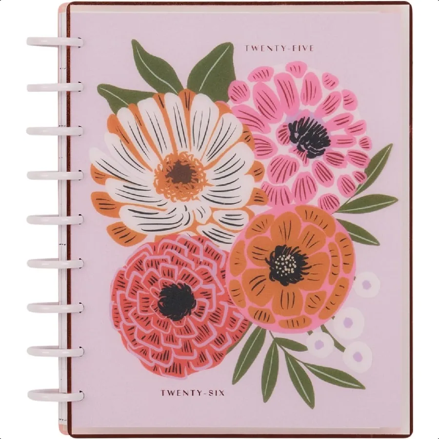 

Happy DiscBound Academic July 2025 June 2026 Daily Weekly and Monthly 3 Bonus Months Classic Size Horizontal Layout Feathered