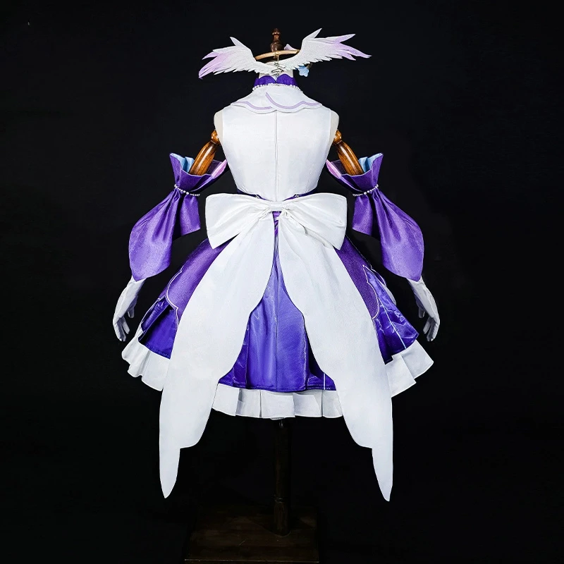 ROLECOS Original Honkai Star Rail Fanart Little Cat Series Robin disfraz de Cosplay elegante vestido de fiesta de satén para boda para mujer