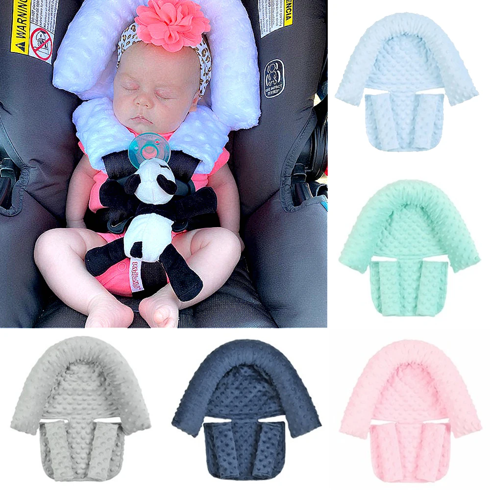 Baby Stroller Headrest Infant Car Safety Anti-Head Soft Sleeping Pillow Newborn Neck Protection Fleece Pillows Seat Head Support