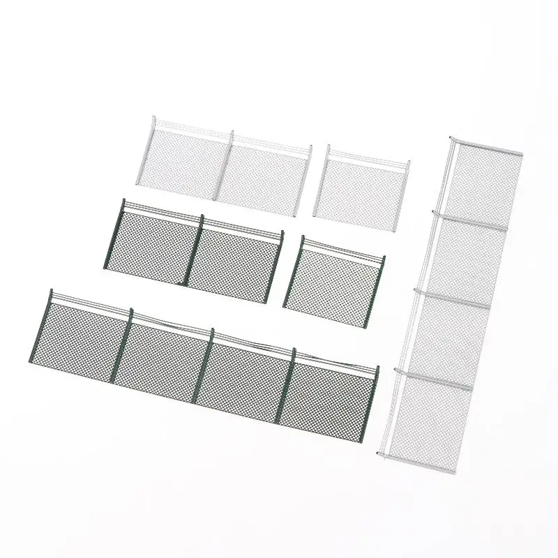 Miniature Fence Model 10Pcs Barriers Net for DIY Diorama Train Layout Realistic Railway Decoration Accessories