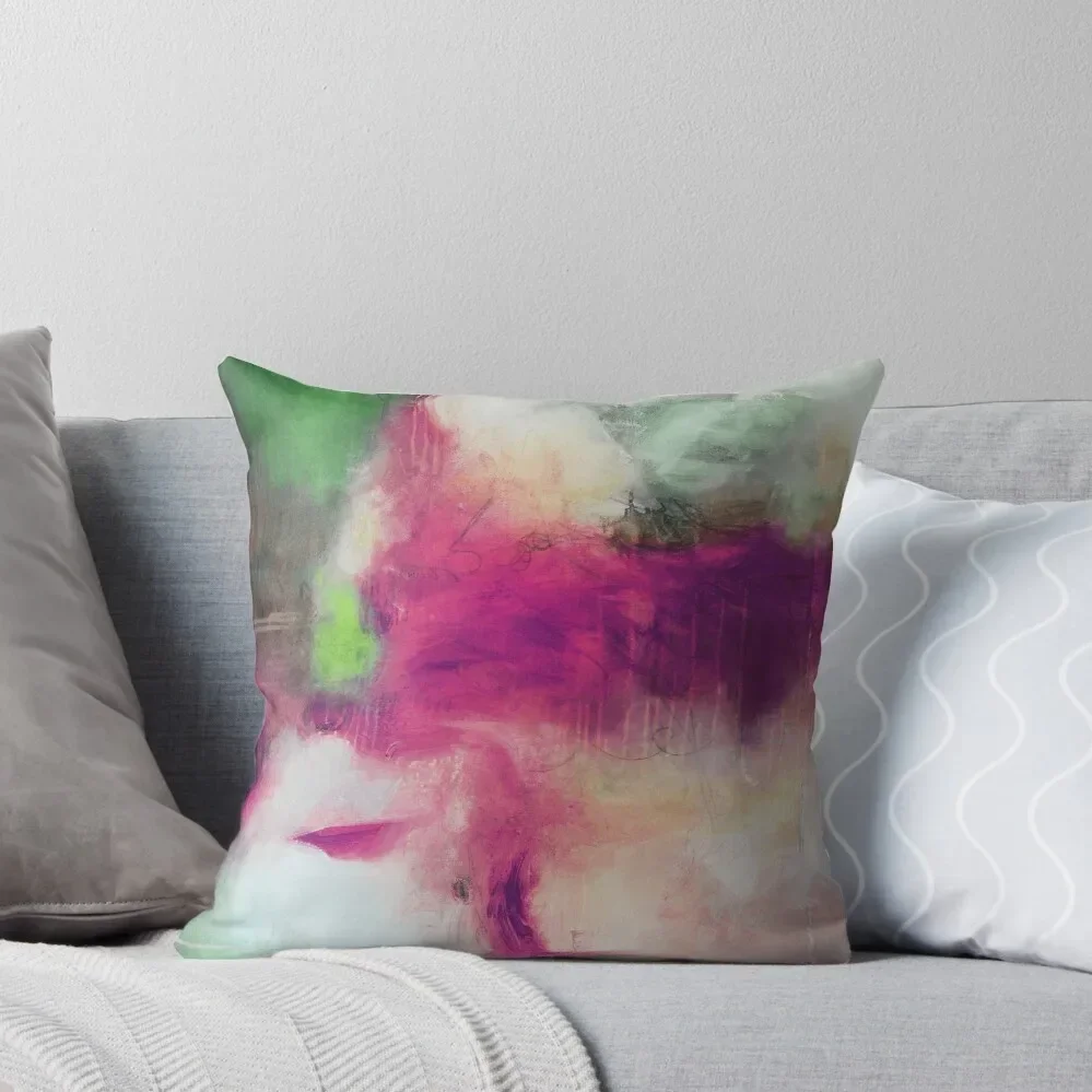 

Pink abstract art, fuchsia abstract paintings Throw Pillow pillowcases for sofa cushions christmas decorations 2025 pillow