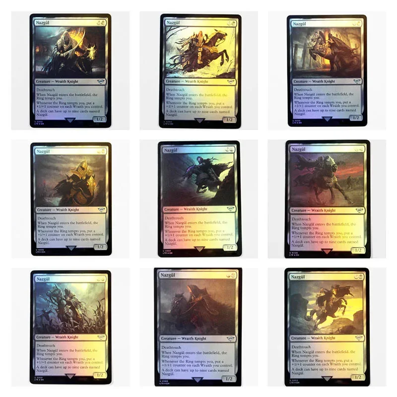 Jeu de cartes magiques changeantes LTR Nazgûl Foil TCG, cartes proxy, jeu de société à collectionner, qualité supérieure