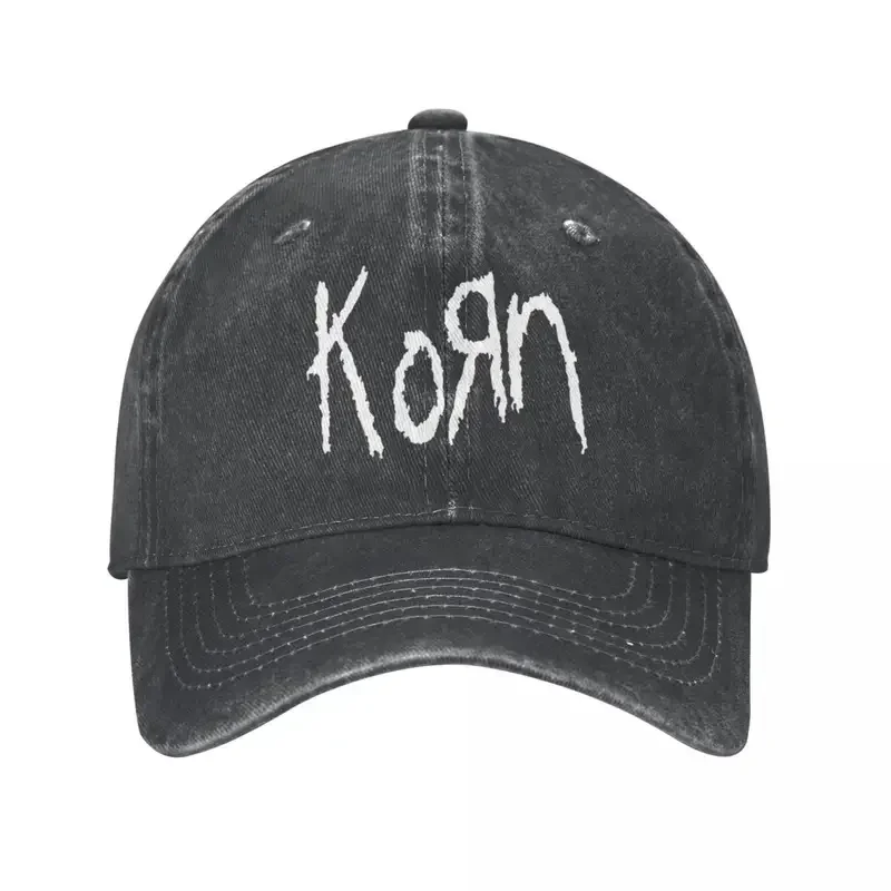 Y2K Korn Band Logo Men Women Baseball Distressed Washed Caps Vintage Outdoor Activities Gift Snapback Hat