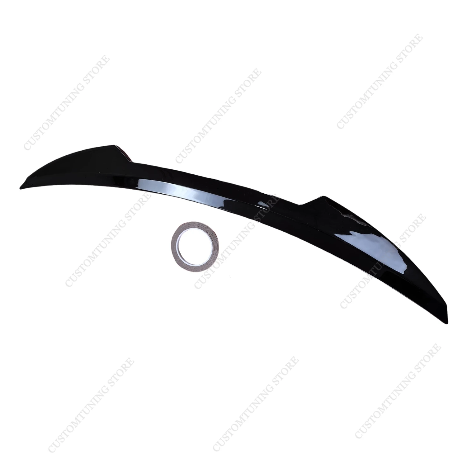 قبعات سبويلر خلفية ABS باللون الأسود اللامع تمديد لسيارات BMW F40 116i 116d 118d 118i 120i 120d 2019-2024 ضبط أطقم هيكل الجناح الخلفي #6