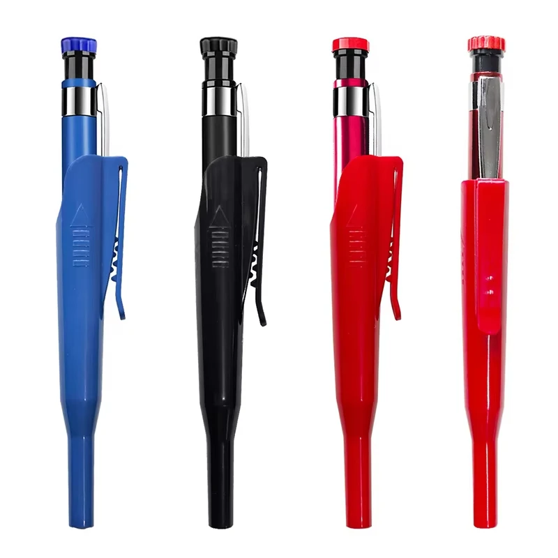 6-kleuren antislip en anti-vlek pennenetui voor houtbewerking, compatibel met verschillende stijlen draagbare beschermhoes voor houtbewerkingspen