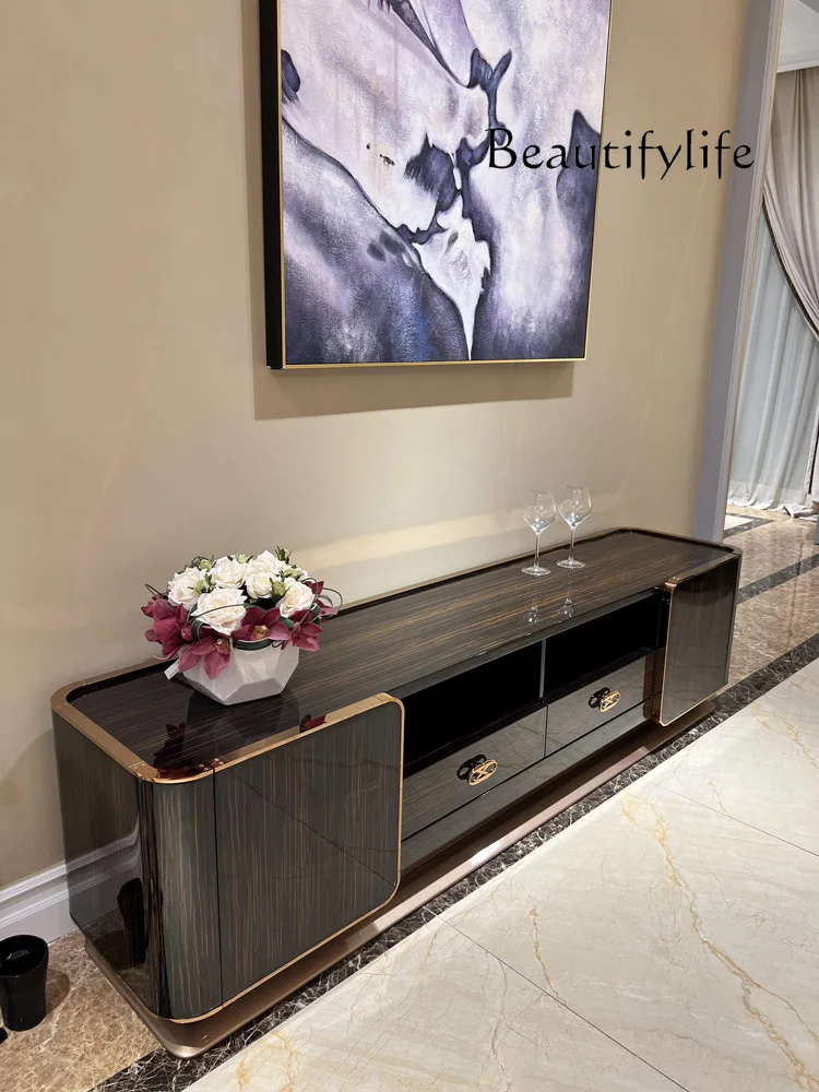 

Nordic Minimalism Type Suite Villa Living Room TV Cabinet Italian-Style Light Luxury Film and Television Cabinet