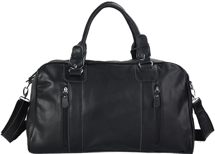 Bolsa de viagem de couro genuíno, bolsa de viagem de couro genuíno da moda, para homens, bolsa de bagagem grande para o fim de semana