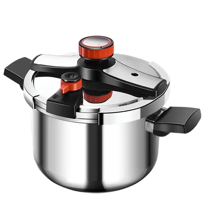 

4L/6L/8L Pressure Cooker 304 Stainless Steel Fast Cooking Pot 3-level Pressure Adjustment Cooker Explosion-Proof Cookware