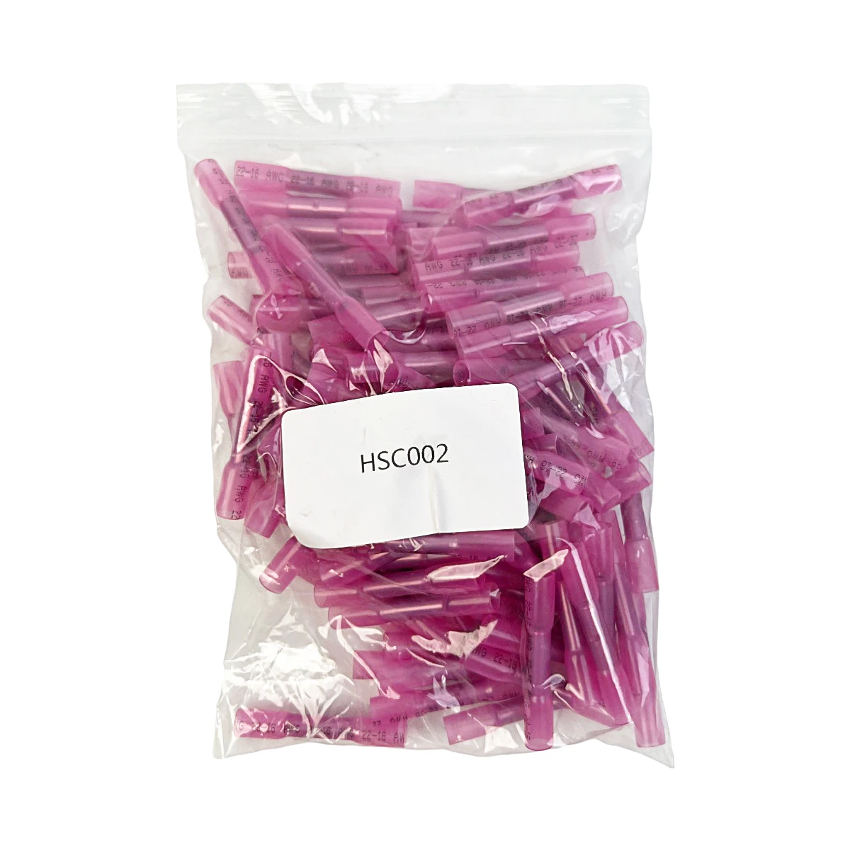 

100 PCs/Bag car Heat Shrink Terminal Blocks, Red 16-22 Grade, Waterproof Wire Connector Kit Insulated Electrical Crimp Connector